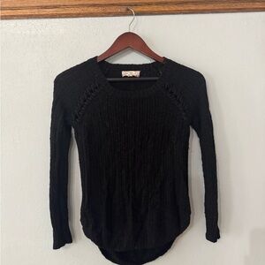 Pink Republic Black Knit Pullover